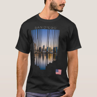 サンディエゴ米国国旗 Tシャツ