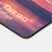 サンディエゴ素晴らしカリフォルニアビーチピアサンセット デスクマット (コーナー)