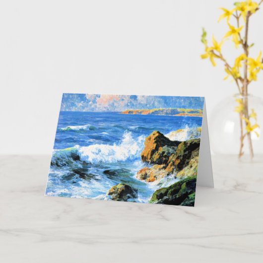 サンディエゴ素晴らしショア絵画ーズ カード (黄色い花)