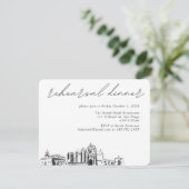 サンディエゴ結婚のリハエレガントーサルディナー エンクロージャーカード (スタンド正面)