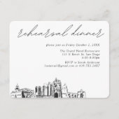 サンディエゴ結婚のリハエレガントーサルディナー エンクロージャーカード (正面)