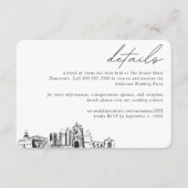 サンディエゴ結婚ズホテルルームブロック詳細 エンクロージャーカード (正面)