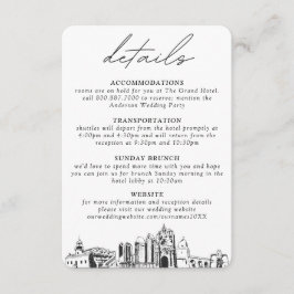 サンディエゴ結婚詳細エンクロージャカード エンクロージャーカード