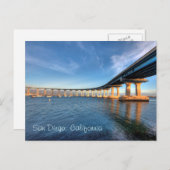 サンディエゴ葉書にコロナドブリッジ ポストカード (正面/裏面)