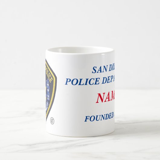 サンディエゴ警察モーフィングマグ、11オズ モーフィングマグカップ (中央)