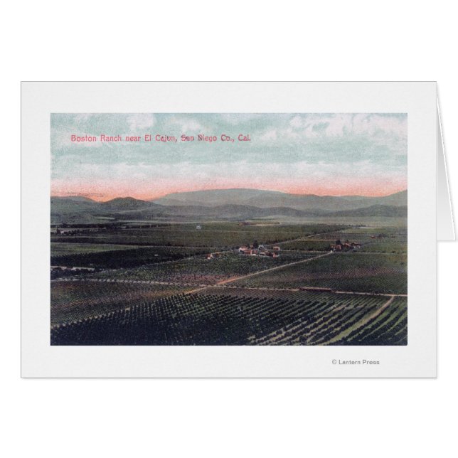 サンディエゴ郡のボストンランチの空中表示 (正面横)