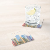 サンディエゴ都市スカイライン スクエアペーパーコースター (インサイチュ)