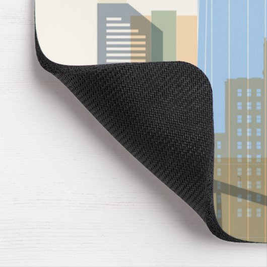 サンディエゴ都市スカイライン マウスパッド (コーナー)