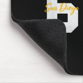 サンディエゴ619ヴィンテージ90s野球選手シルエット マウスパッド (コーナー)