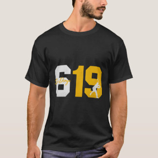 サンディエゴ619ヴィンテージ90s野球選手シルエット tシャツ