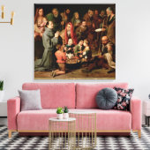 サンディエゴ・オブ・アルカ与えラの貧しい人々への食糧 キャンバスプリント (インサイチュ (リビング))