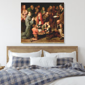 サンディエゴ・オブ・アルカ与えラの貧しい人々への食糧 キャンバスプリント (インサイチュ (寝室))