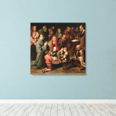 サンディエゴ・オブ・アルカ与えラの貧しい人々への食糧 キャンバスプリント (インサイチュ (ウッドフロア))