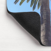 サンディエゴ、カリフォルニアのヤシの木 マウスパッド (コーナー)