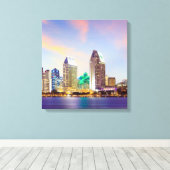 サンディエゴ・カリフォルニアキャンバスプリント16.80 X 17.50インチ キャンバスプリント (インサイチュ (ウッドフロア))