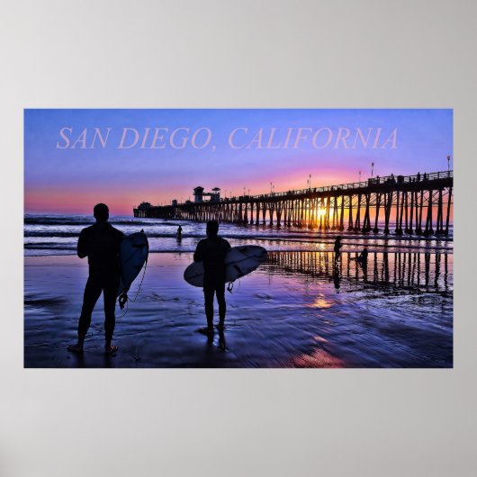 サンディエゴ・カリフォルニアポスター ポスター (正面)