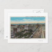 サンディエゴ,カリフォルニア州 – バードズアイビューオブダウンタウン ポストカード (正面/裏面)