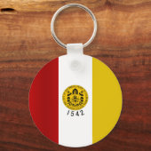 サンディエゴ(カリフォルニア州)国旗キーチェーン キーホルダー (正面)
