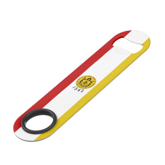 サンディエゴ（カリフォルニア州）市旗 スピード栓抜き (正面アングル)