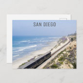 サンディエゴ・カリフォルニア鉄道旅行写真 ポストカード (正面/裏面)