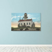 サンディエゴ,カリフォルニア – オールドスペインのライトハウス キャンバスプリント (インサイチュ (ウッドフロア))