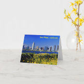 サンディエゴ、カリフォルニア カード (黄色い花)