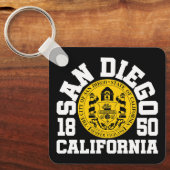 サンディエゴ，カリフォルニア キーホルダー (正面)