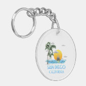 サンディエゴ·カリフォルニア·セーリング キーホルダー (正面左)
