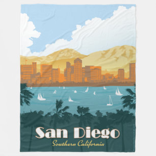 サンディエゴ、カリフォルニア フリースブランケット
