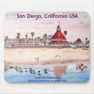 サンディエゴ、カリフォルニア、ホテルDEL CORONADO マウスパッド