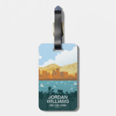 サンディエゴ、カリフォルニア ラゲッジタグ (裏面縦)