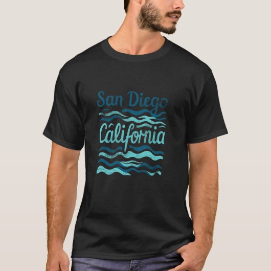 サンディエゴ カリフォルニア レトロ ヴィンテージ お土産 Tシャツ (正面)