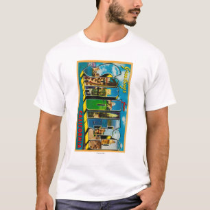 サンディエゴ、カリフォルニア-大きい手紙場面 Tシャツ