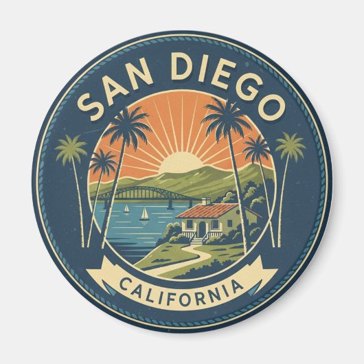 サンディエゴ カリフォルニア 旅行 マグネット (正面)