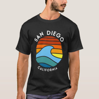 サンディエゴ カリフォルニア 波 Tシャツ