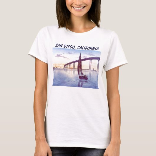 サンディエゴ、カリフォルニア Tシャツ (正面)