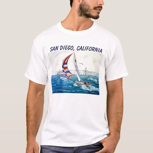 サンディエゴ、カリフォルニア Tシャツ (正面)