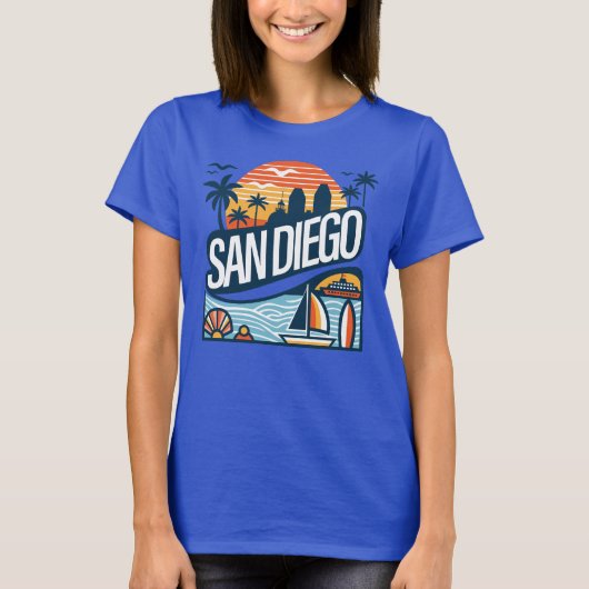 サンディエゴ カリフォルニア Tシャツ (正面)