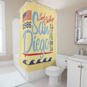 サンディエゴ·サーフ·チャレンジ1986 シャワーカーテン (インサイチュ)
