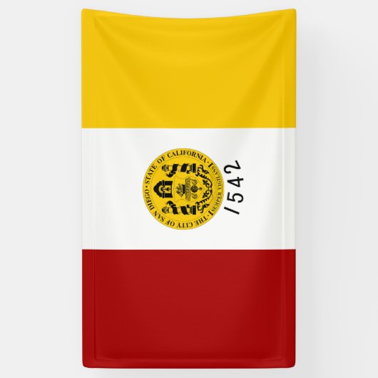 サンディエゴ・シティ・カリフォルニア州旗のシンボル統一されたUSA s 横断幕 (縦)