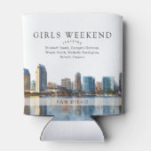 サンディエゴ スカイライン 水彩ガールズウィークエンド 缶クーラー (裏面)