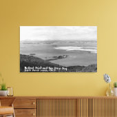 サンディエゴ、バラストポイントとベイのCAビュー キャンバスプリント (インサイチュ (リビング))