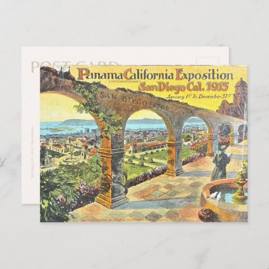 サンディエゴ・パナマ博覧会 – ヴィンテージはがき ポストカード (正面/裏面)