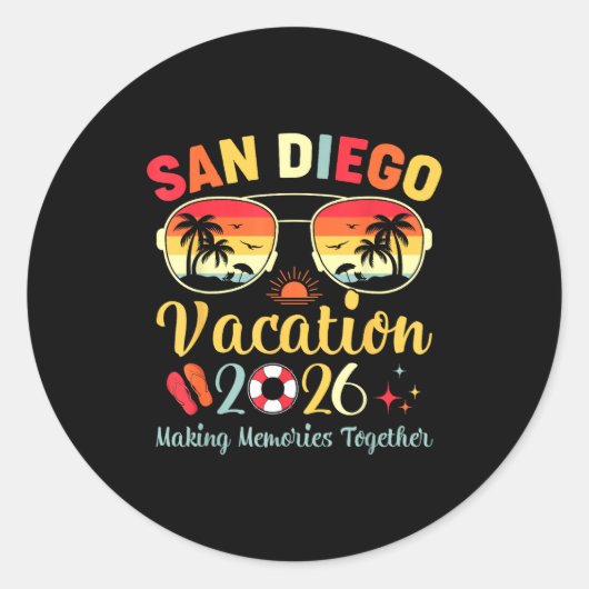 サンディエゴ ビーチ カリフォルニア 旅行 ラウンドシール (正面)