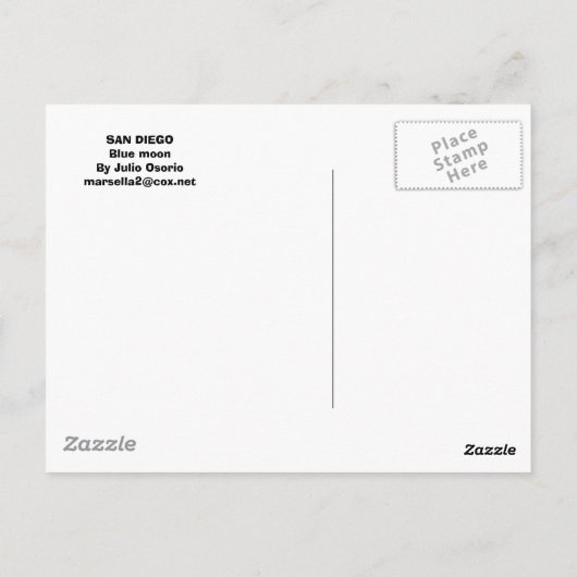 サンディエゴ ポストカード (裏面)