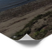 サンディエゴ・モーニング・オン・ザ・ビーチ。 ポスター (角)