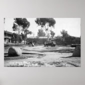 サンディエゴCAオールドタウンプラザビュー写真 ポスター (正面)