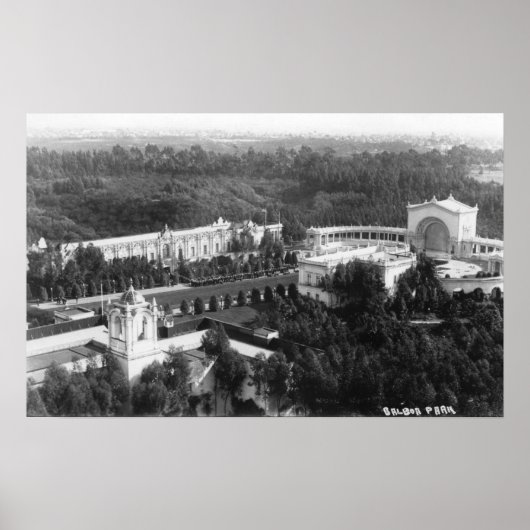 サンディエゴCAビューオブバルボアパーク写真 ポスター (正面)