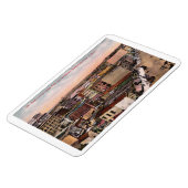 サンディエゴCA、バードアイビュー、1912ヴィンテージ マグネット (左側)