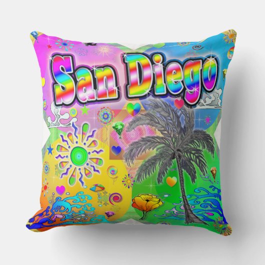 サンディエゴQuadroシーズンズピロー クッション (正面)